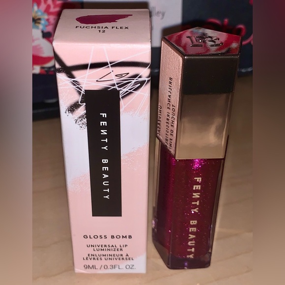 ✨Fuchsia Flex✨FENTY Beauty New In Box Gloss Bomb Universal Luminizer - Picture 3 of 5